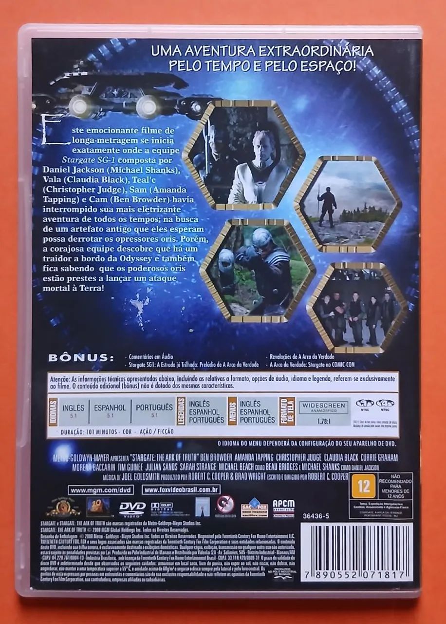 Dvd Stargate  - A Arca da Verdade  (Edição Slim) - Foto 2