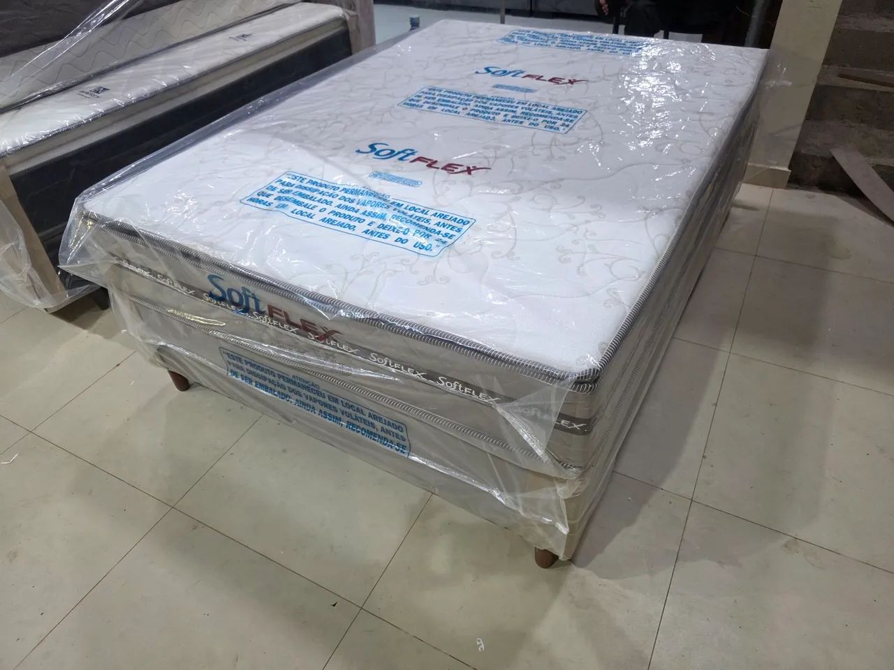 Cama box casal molas ensacadas nova  - Foto 2