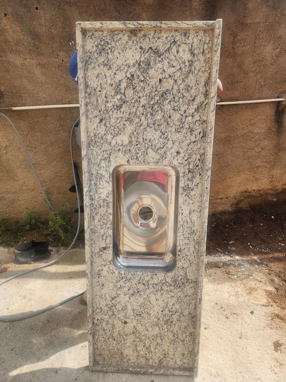 Bancada em Granito com cuba inox