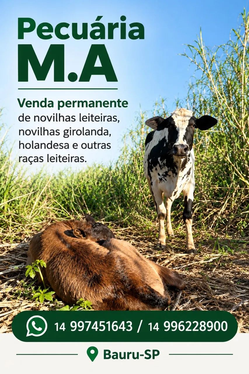 Vacas e novilhas leiteiras 