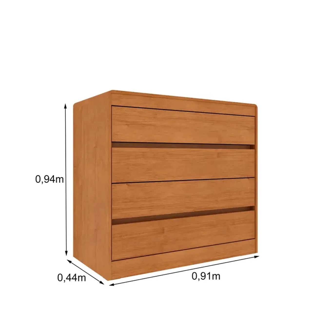Comoda Espanha 4 Gavetas R$699,99 - Foto 4