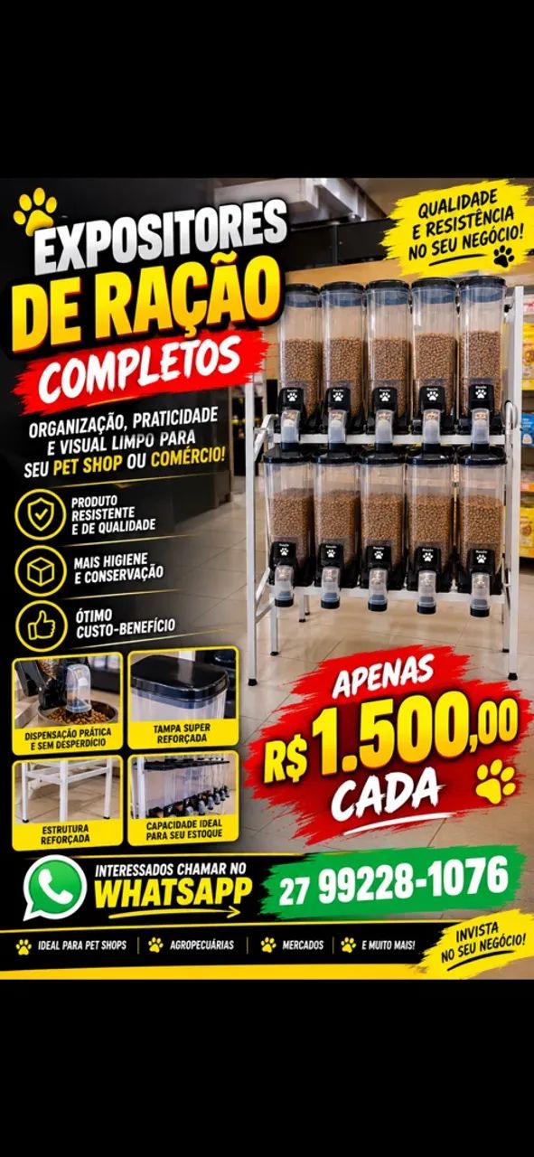 EXPOSITORES DE RAÇÃO 