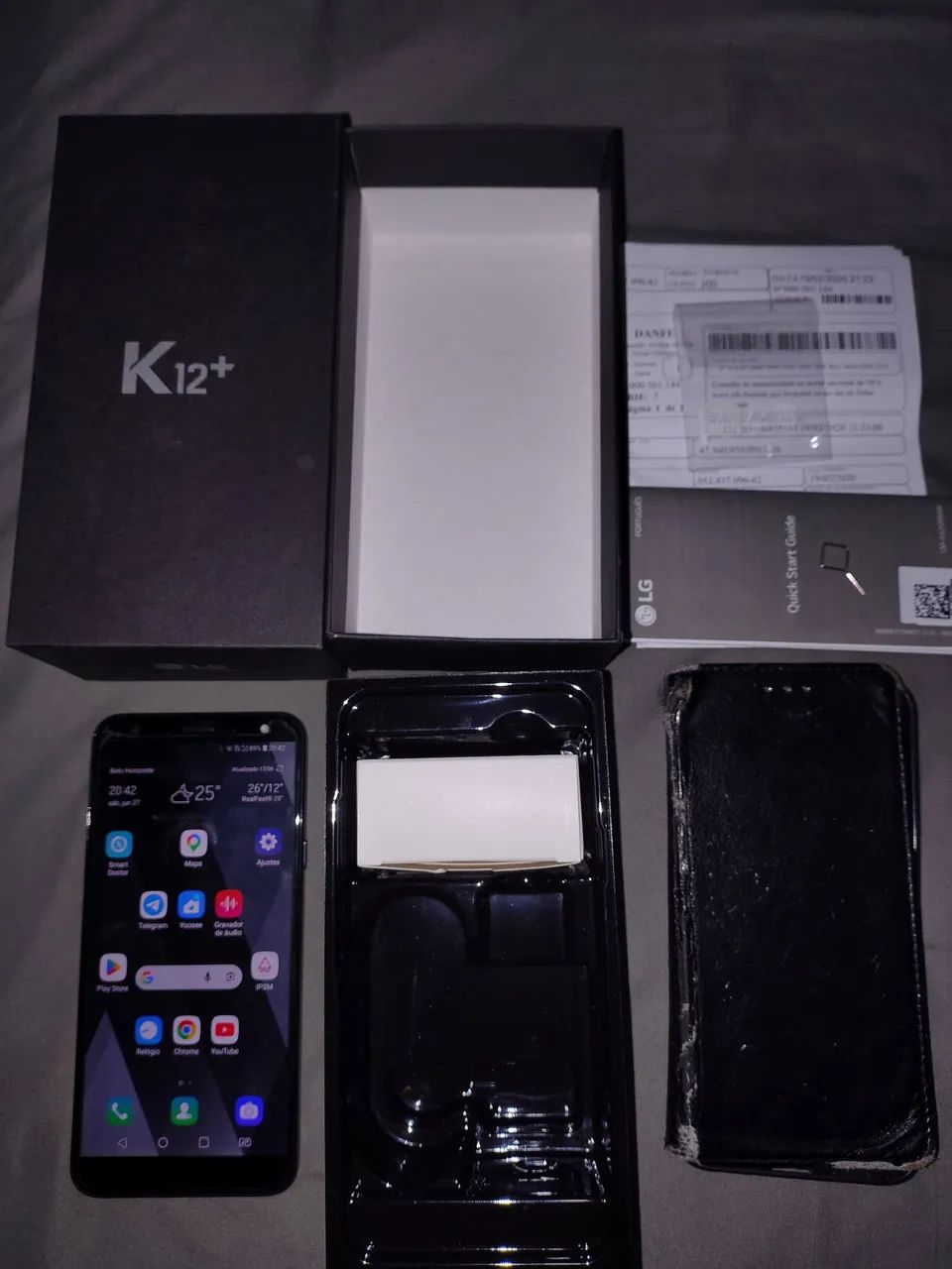Smartphone LG K12 Plus 32 GB com nota