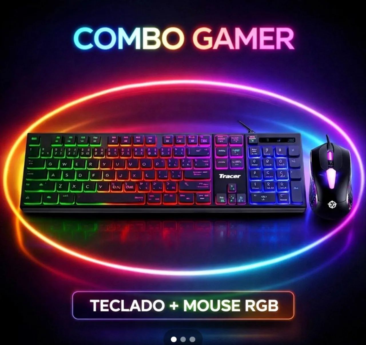 Kit Teclado e Mouse TGT Leopard 2 RGB - Gamer | Custo-Benefício