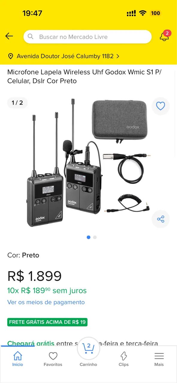 Microfone sem fio Godox  - Foto 2