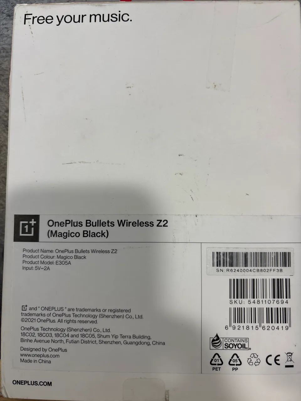 Fone de ouvido OnePlus Bullets Wireless Z2 - Foto 2