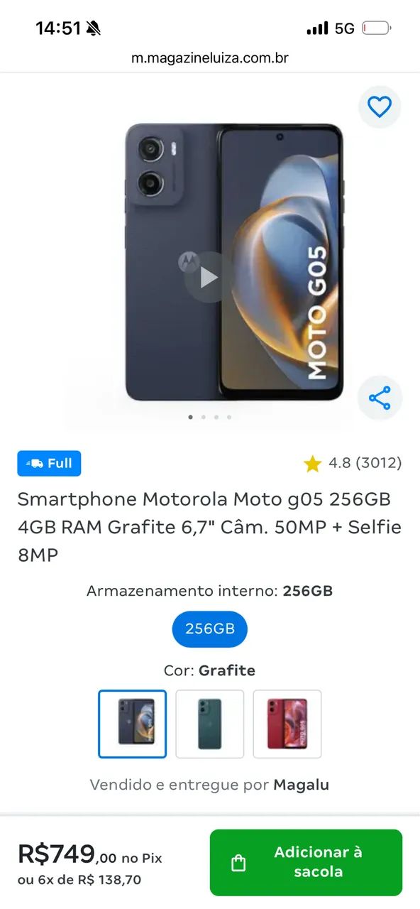 Motorola G05 moto g 