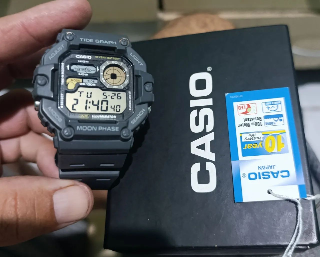 Casio tábua da maré e fases da lua - Foto 2