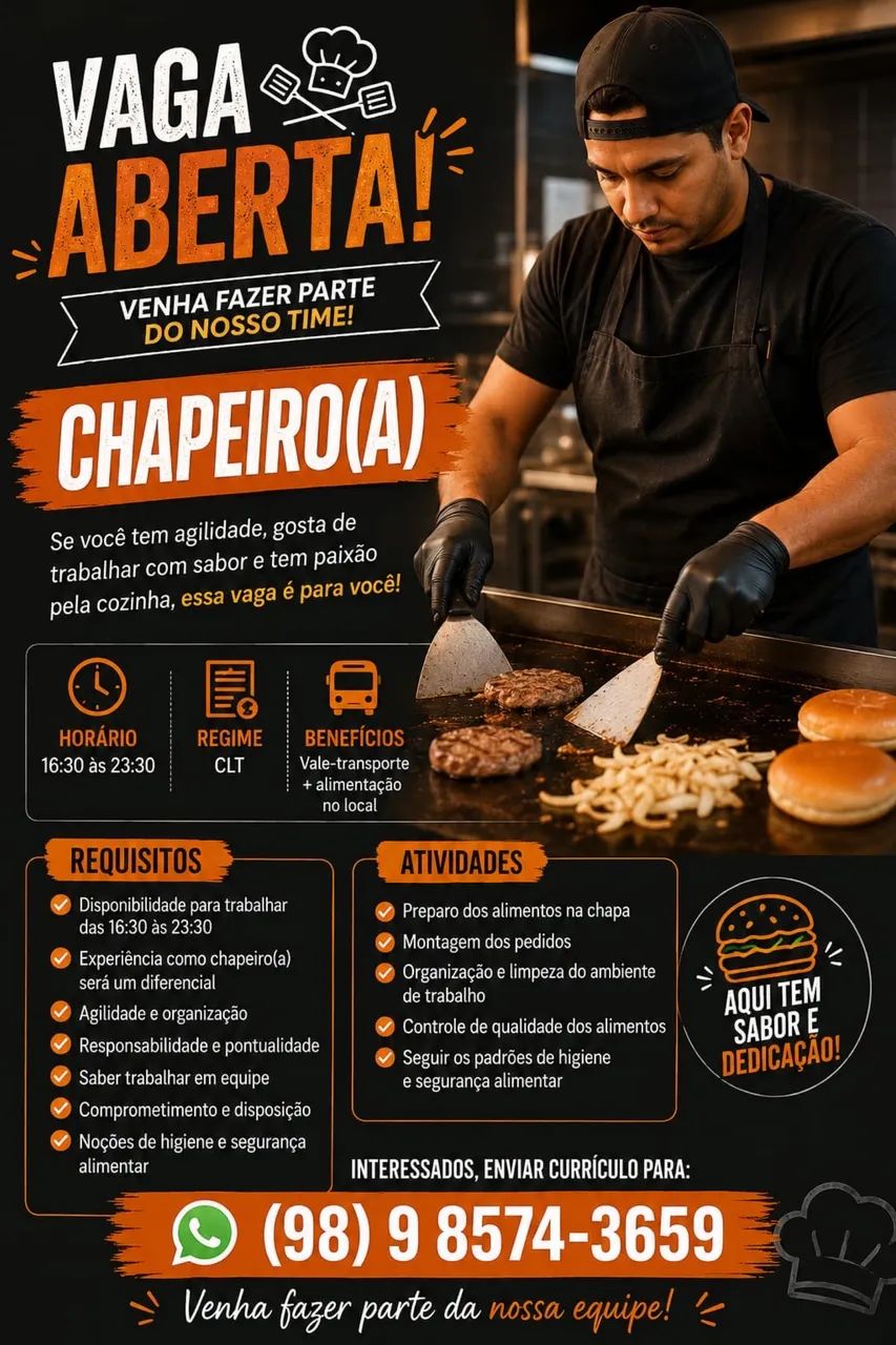 Vaga para chapeiro