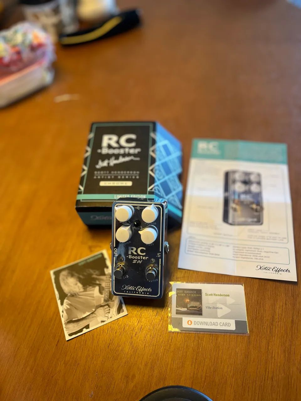ギター Xotic RC Booster SH Scott Henderson Xotic RC Booster Scott Henderson Signature - Chrome - Instrumentos