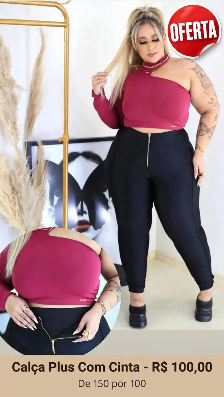 Calça plus 
