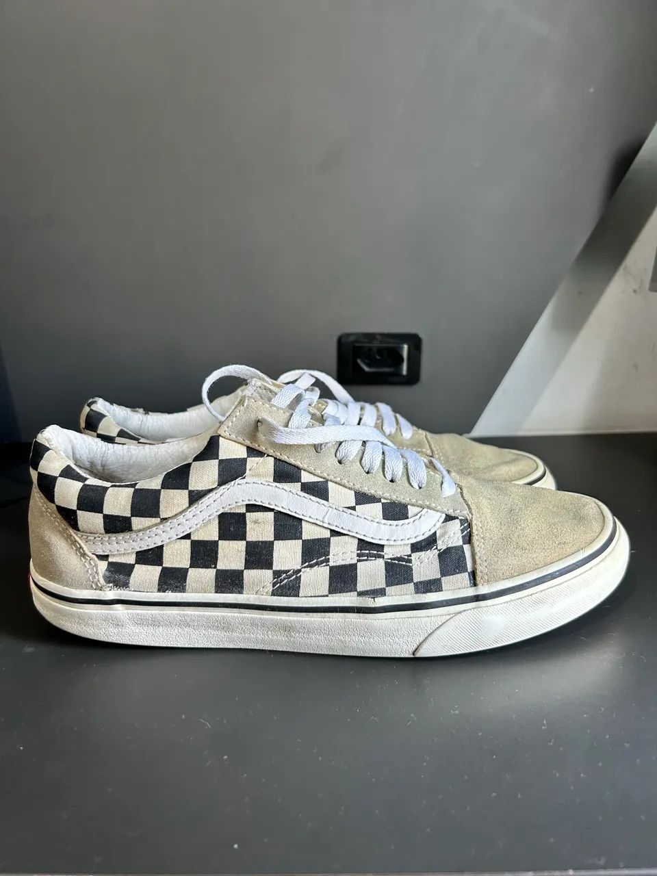 tênis vans oldskool checkerboard - Foto 4