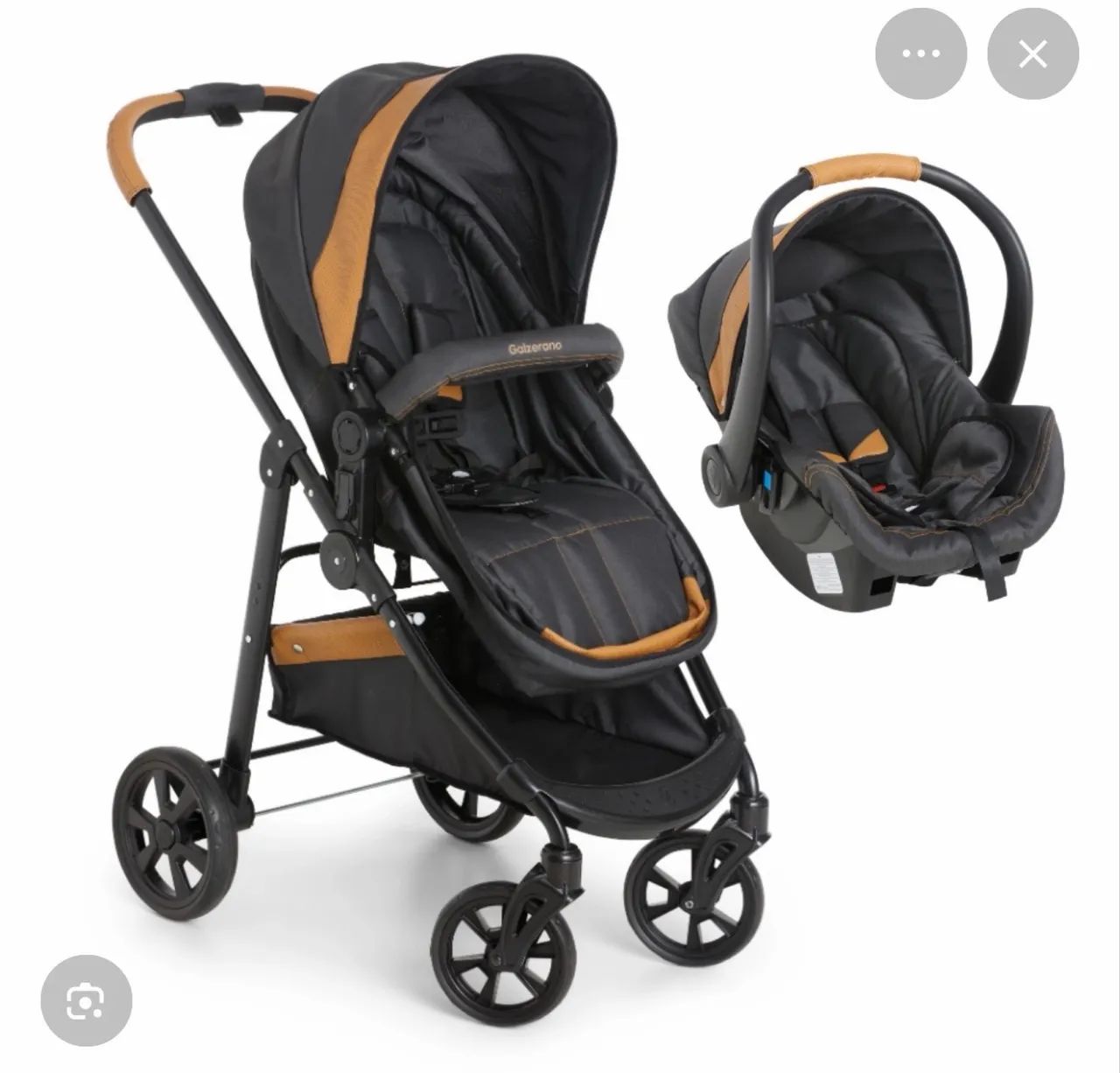 Carrinho e bebê conforto Galzerano 