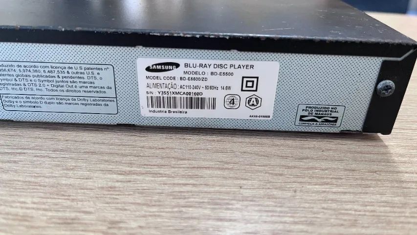 DVD sansung  bd-e5500 ( controle nao funciona) - Foto 3