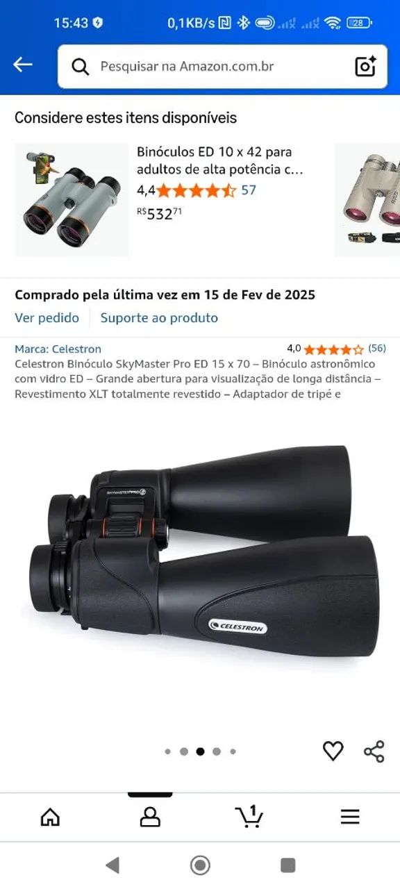 Binoculos de observacao - Foto 2