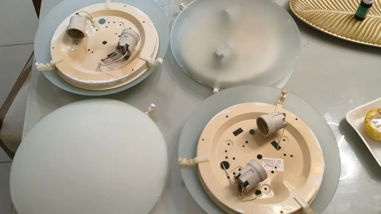 Luminária de teto 2 und pq 4 und grd - Foto 4