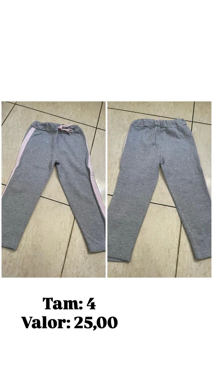 Calça de moletom infantil
