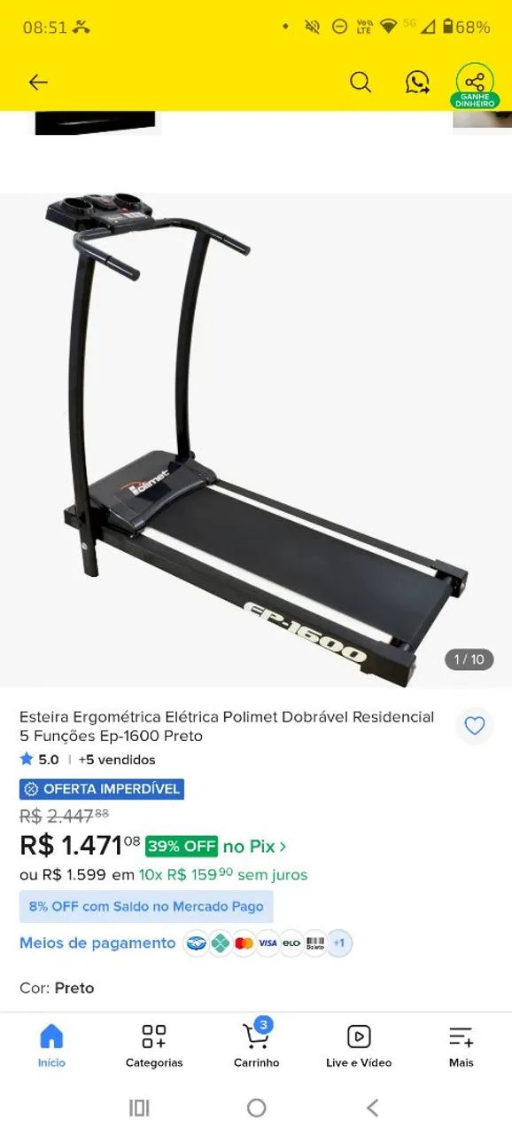 ESTEIRA EP 1600  - Foto 2