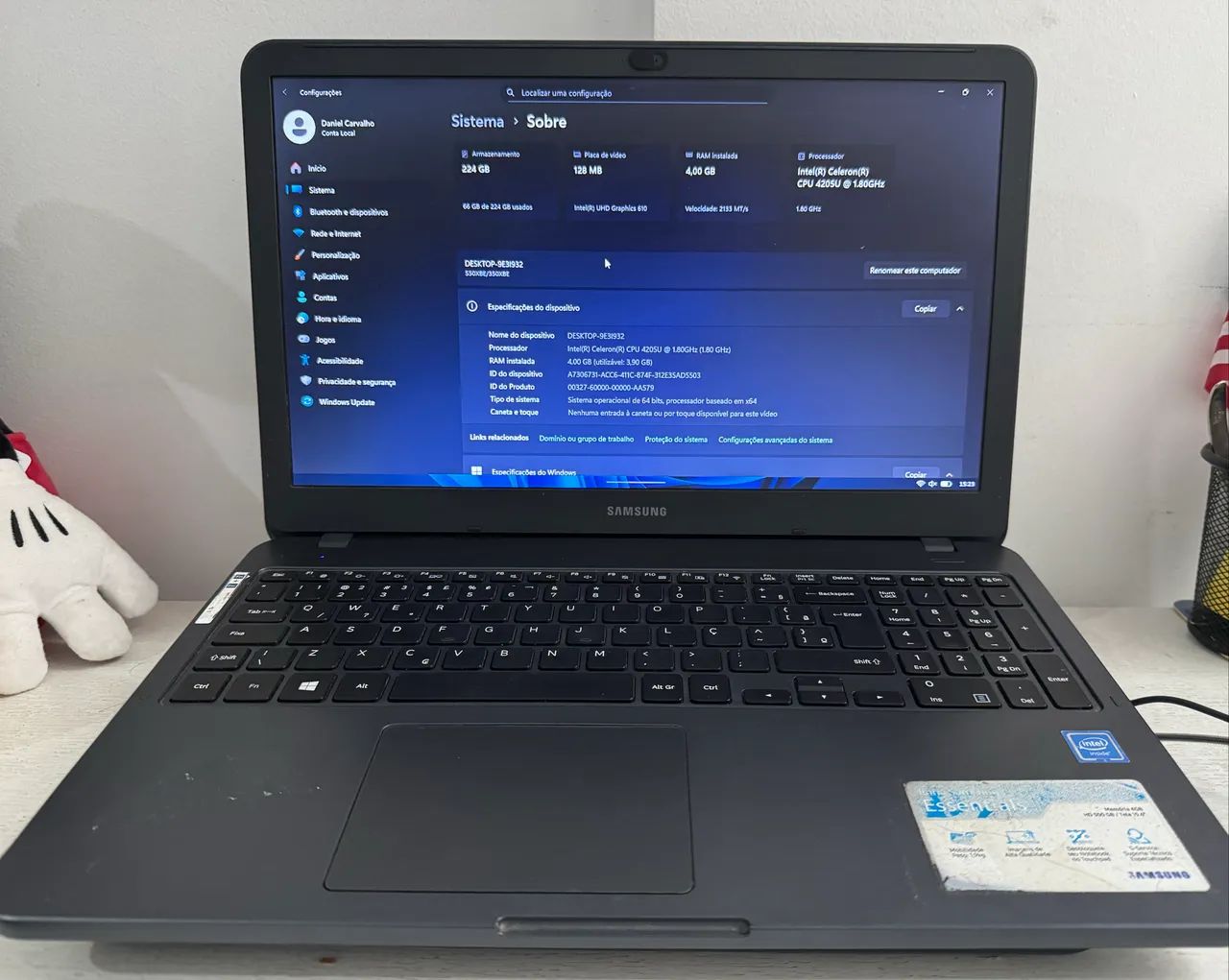 Notebook Samsung essentials 
