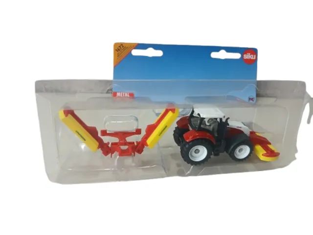 Miniatura Original SIKU - TRATOR COM REBOQUE 1672 - STEYR MIT POTTINGER  - Foto 3