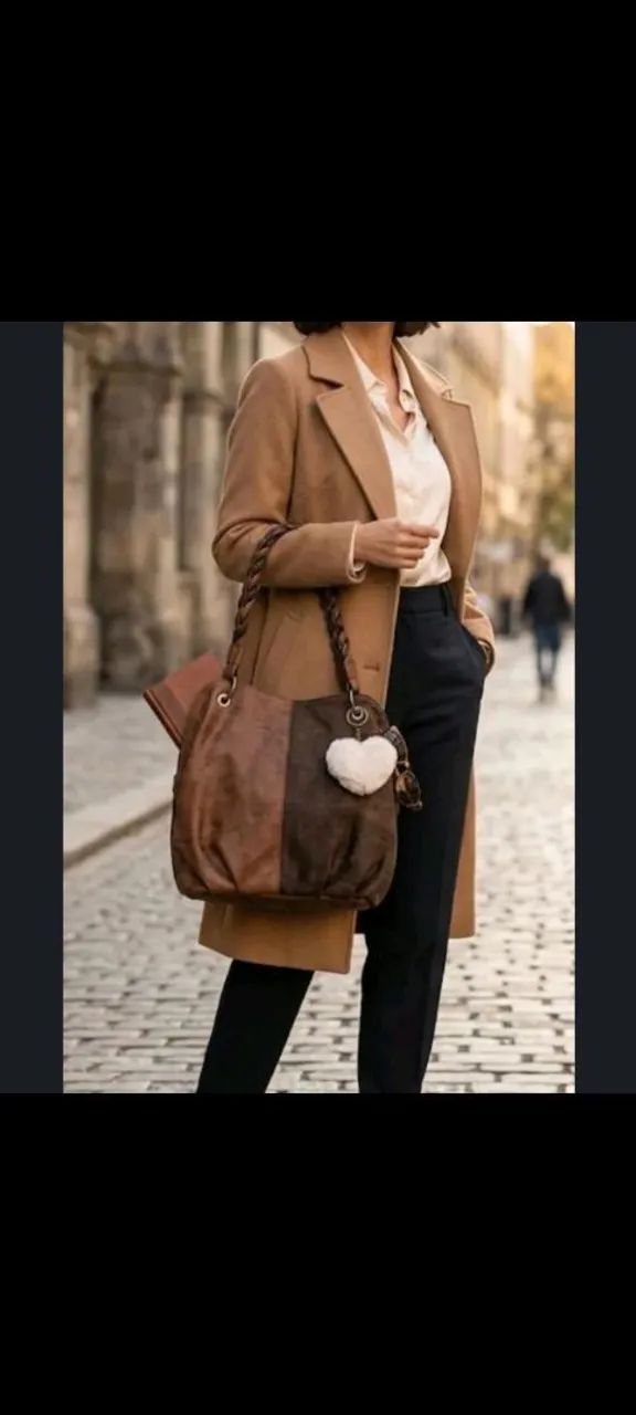 Bolsa de couro original grande - Foto 4