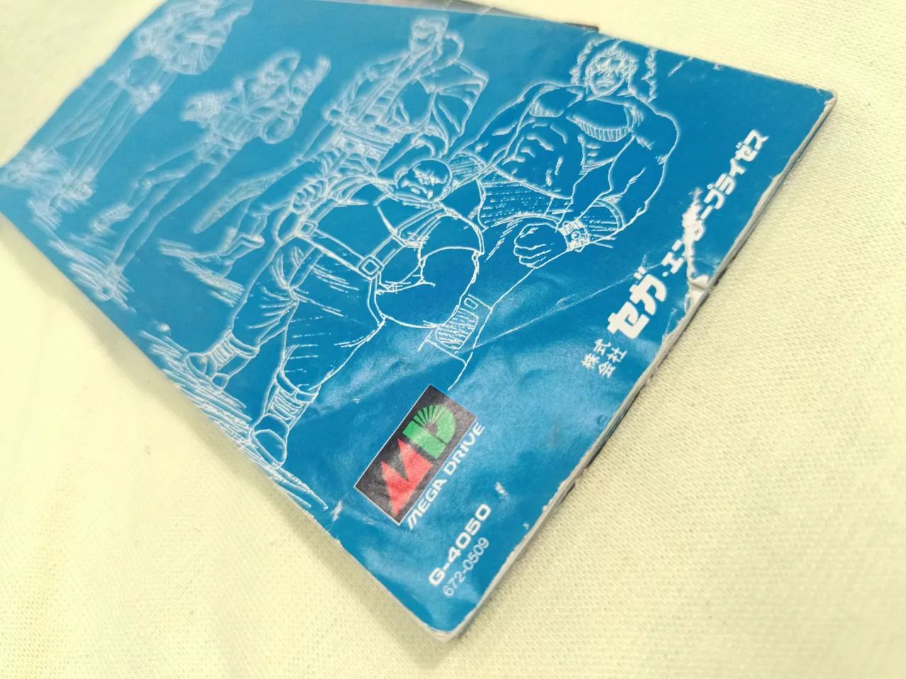 Caixa e manual do jogo Bare Knuckle para mega drive - Foto 4