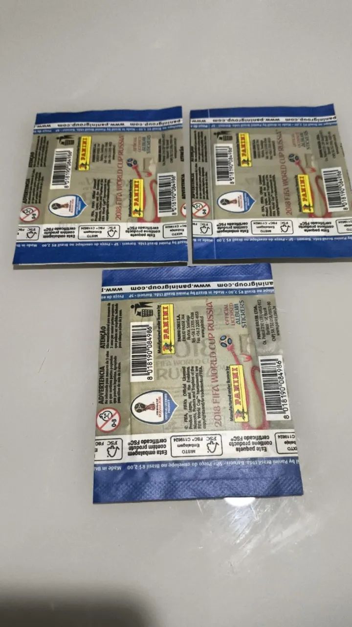 03 Envelopes Lacrados Copa Rússia 2018 - Foto 2