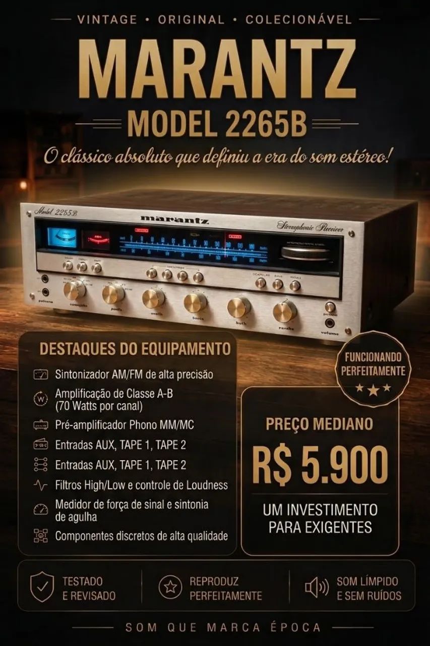 Received MARANTZ MODEL 2265B - Aparelhos de Som - Coração