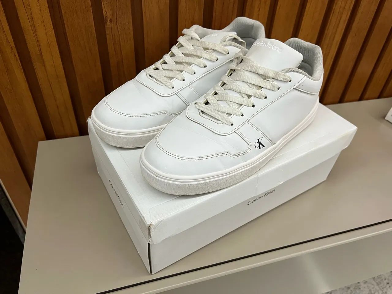 Tênis 42 Calvin Klein Branco  - Foto 4