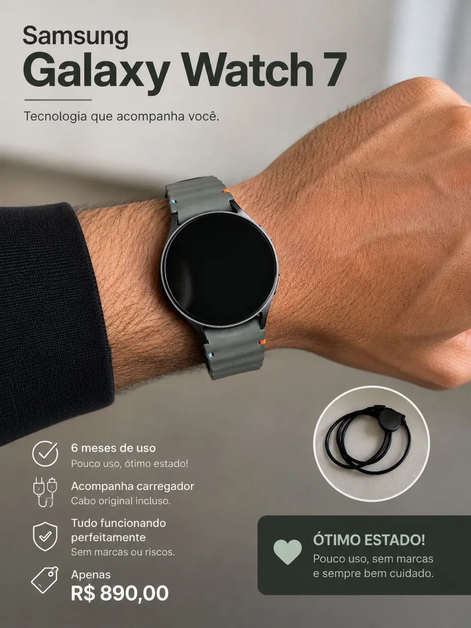 Relógio Samsung Galaxy Watch 7 - Foto 2