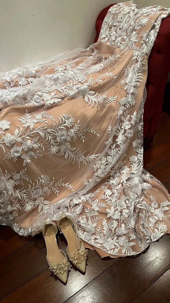 Vestido de noiva Boho em renda - Foto 5