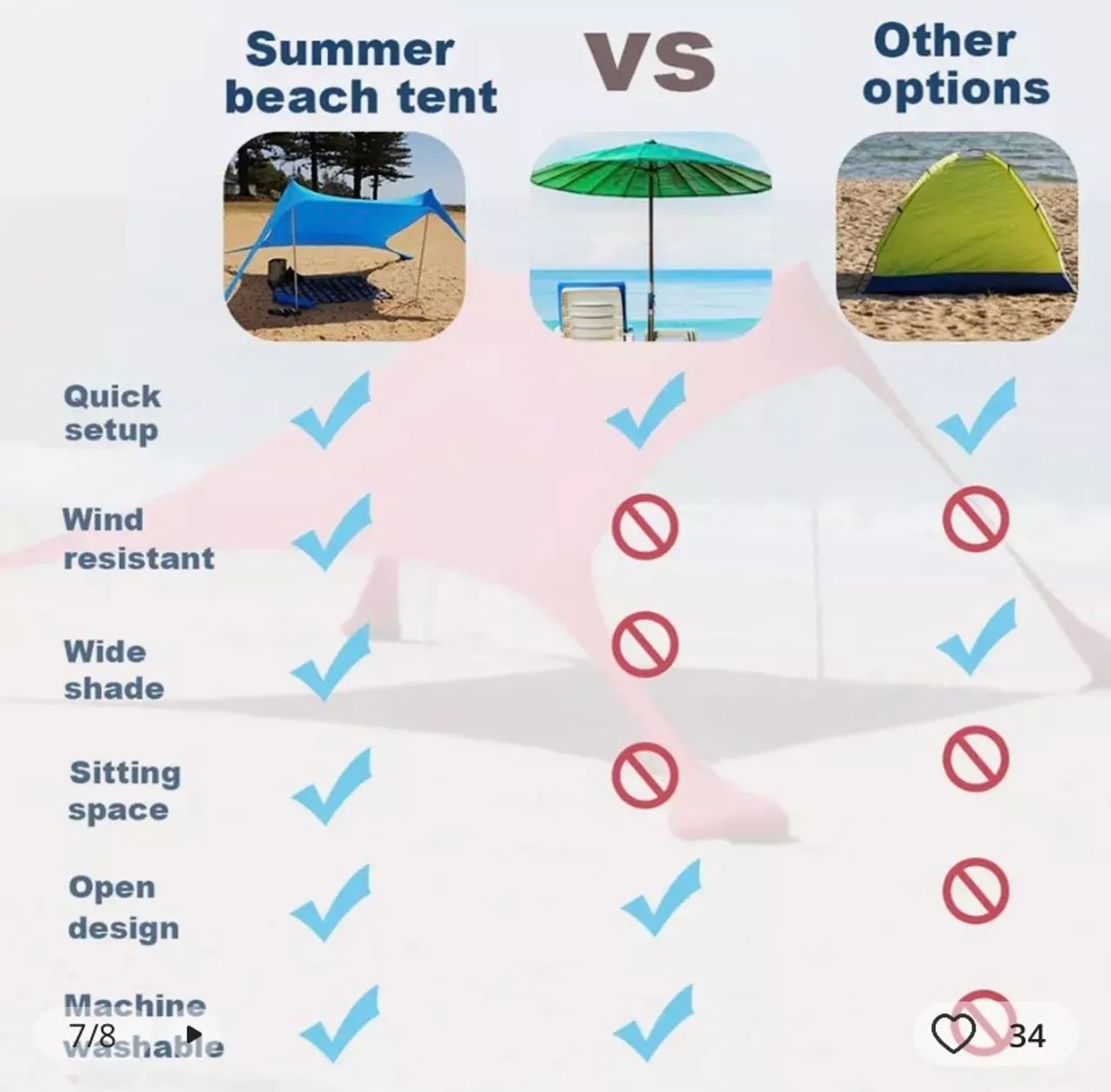 Barraca de praia/acampamento  - Foto 4