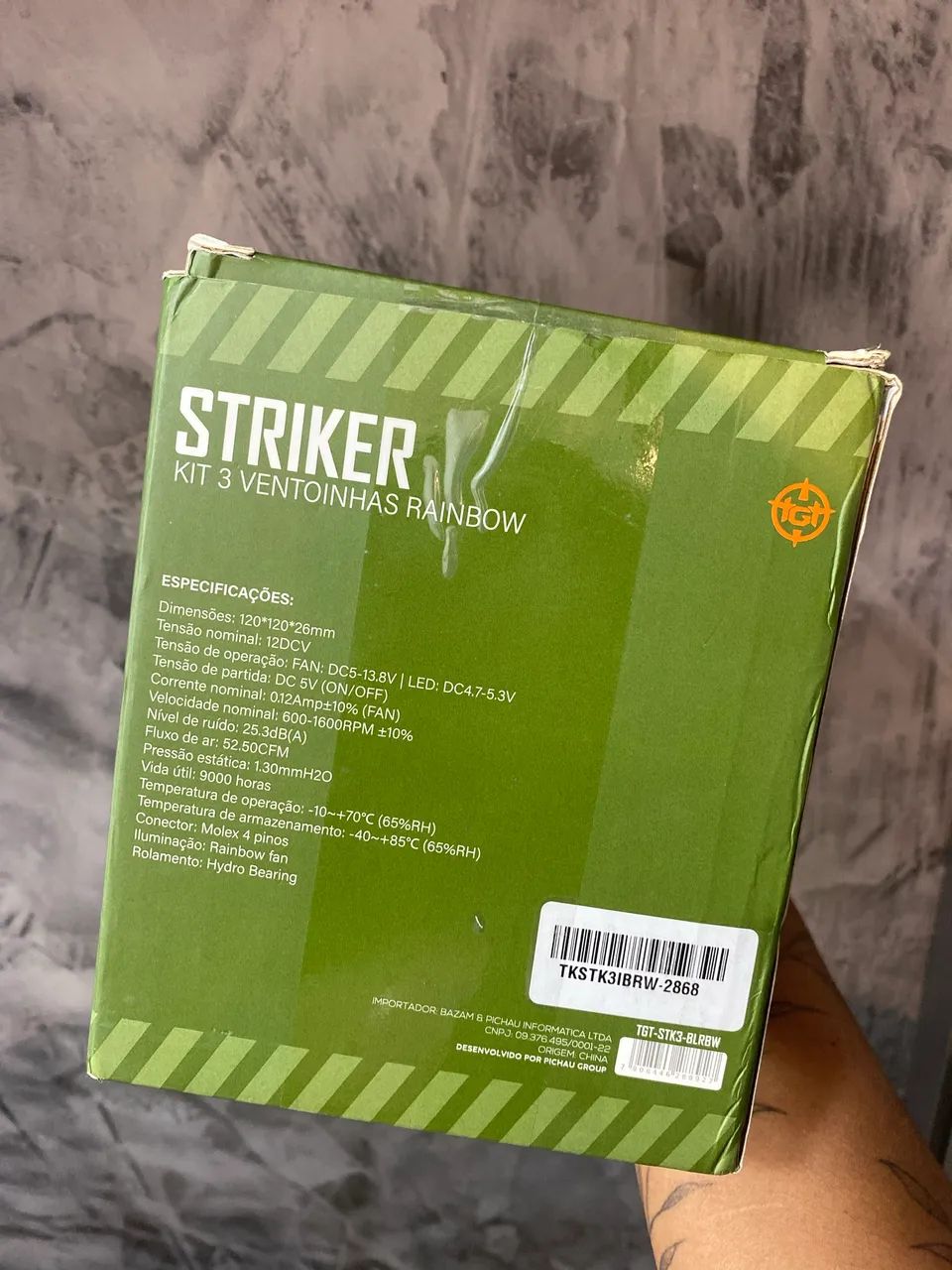 kit de 2 ventoinhas TGT Striker Rainbow - Foto 2