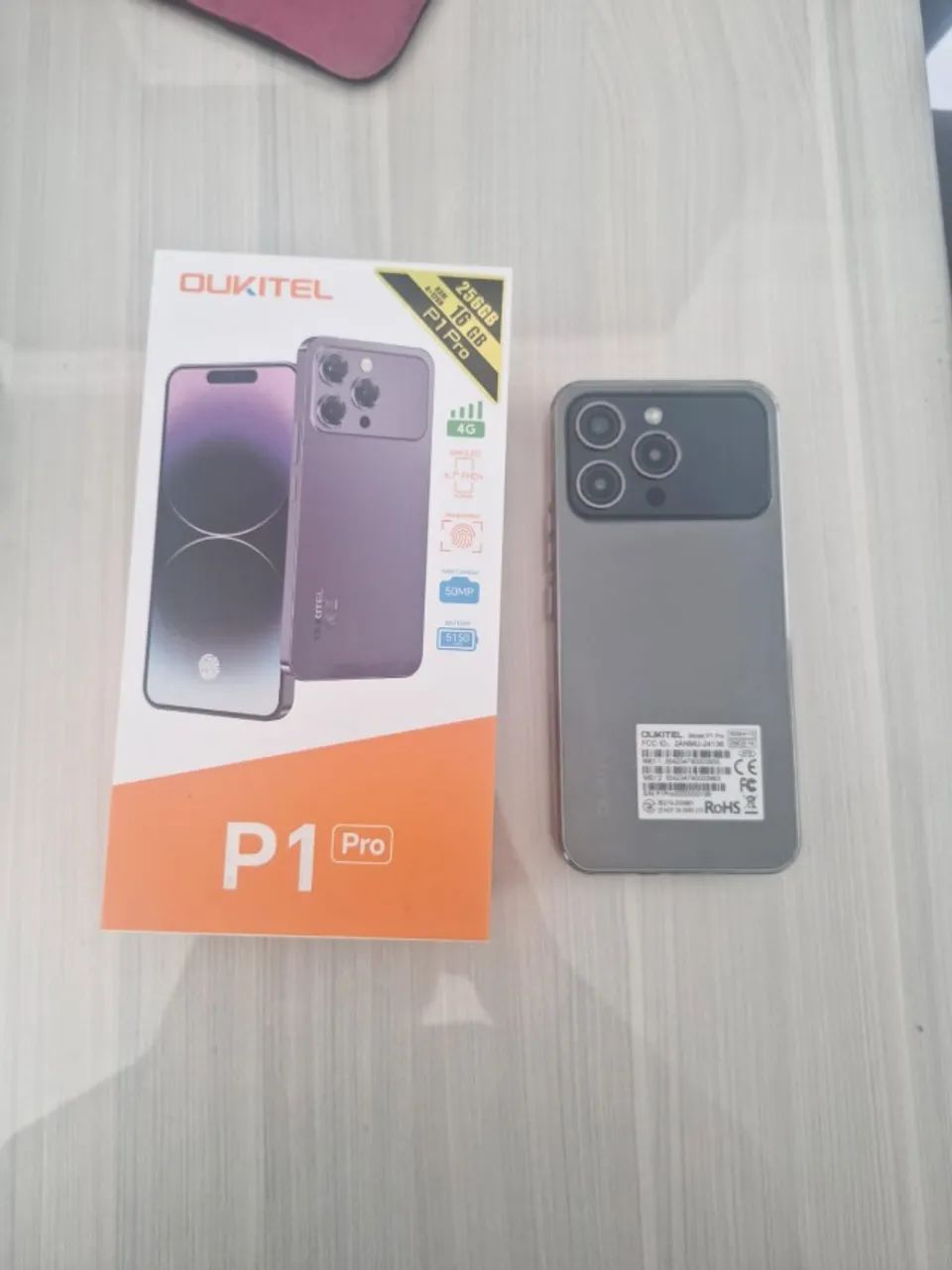 Celular Oukitel P1 Pro 256GB | Tela AMOLED | Biometria | Completo - Foto 3