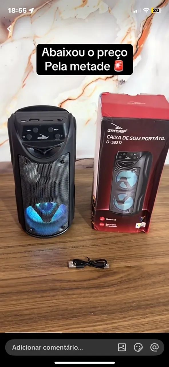 Caixa de som Bluetooth  - Foto 2