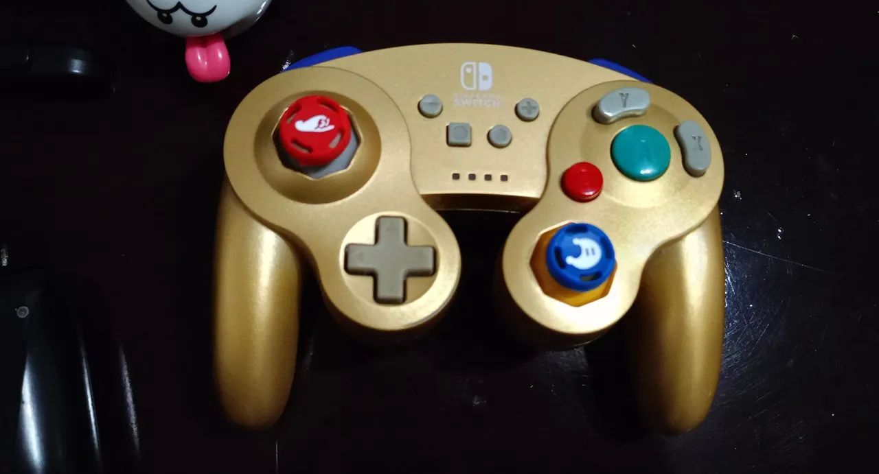 Nintendo Switch V1 (Bloqueado) + Pro Controller Game Cube p/Switch (Original) - Foto 4
