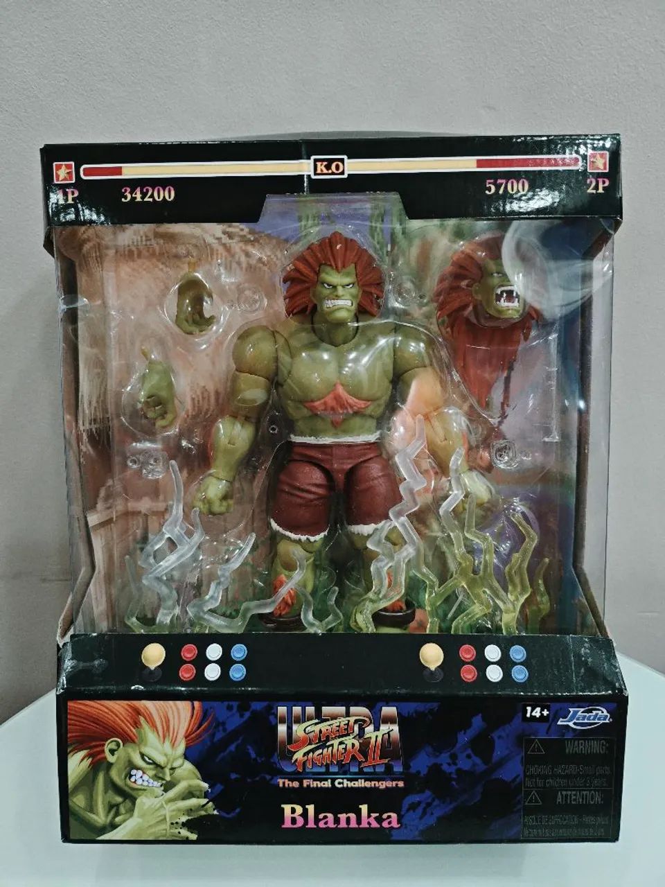 Jada toys Sagat e blanka valor das duas figuras juntas