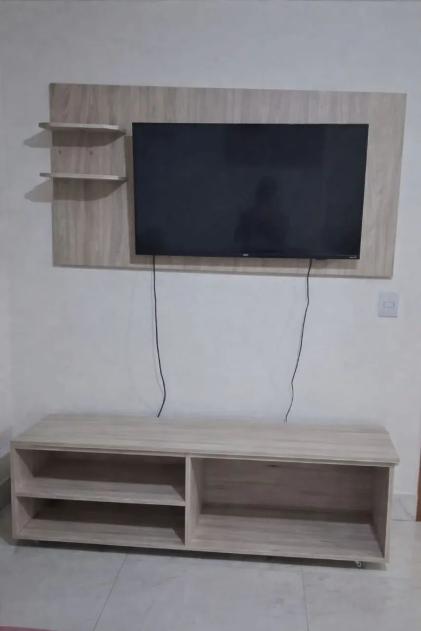 Rack com painel MDF de primeira qualidadeade sem