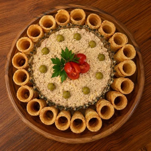 Salgados para festas (mini sanduíches, empadas e Cone trufado). - Foto 2
