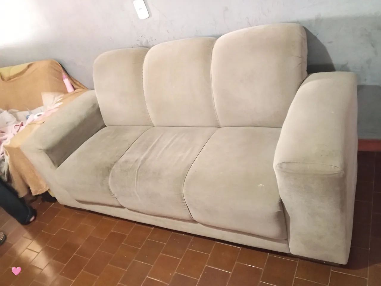 Jogo de Sofá 2 e 3 Lugares em Suede - Foto 2