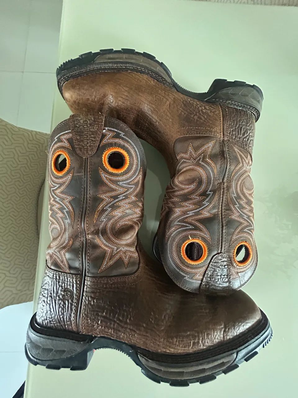 botas western Durango Maverick XP em couro marrom