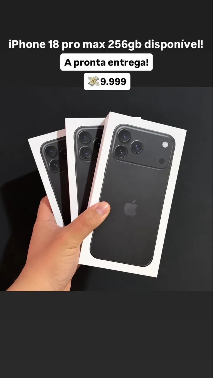 iPhone 18 pro max 256gb Black