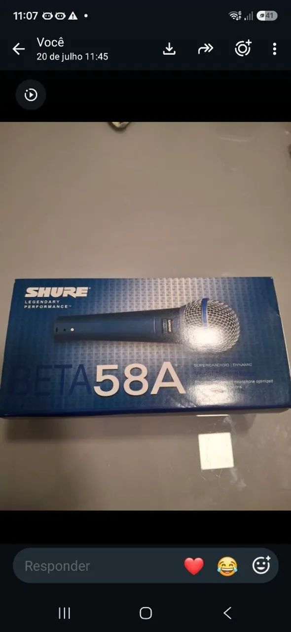 Microfone Shure BETA 58A