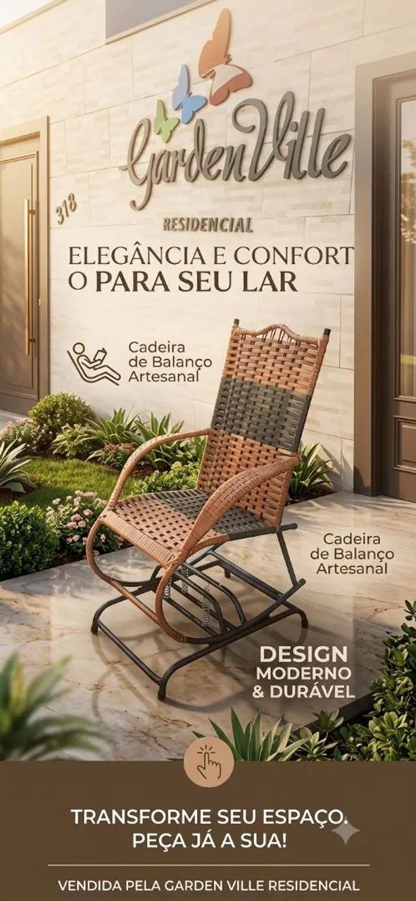 Cadeira de balanço 4 molas promoção 