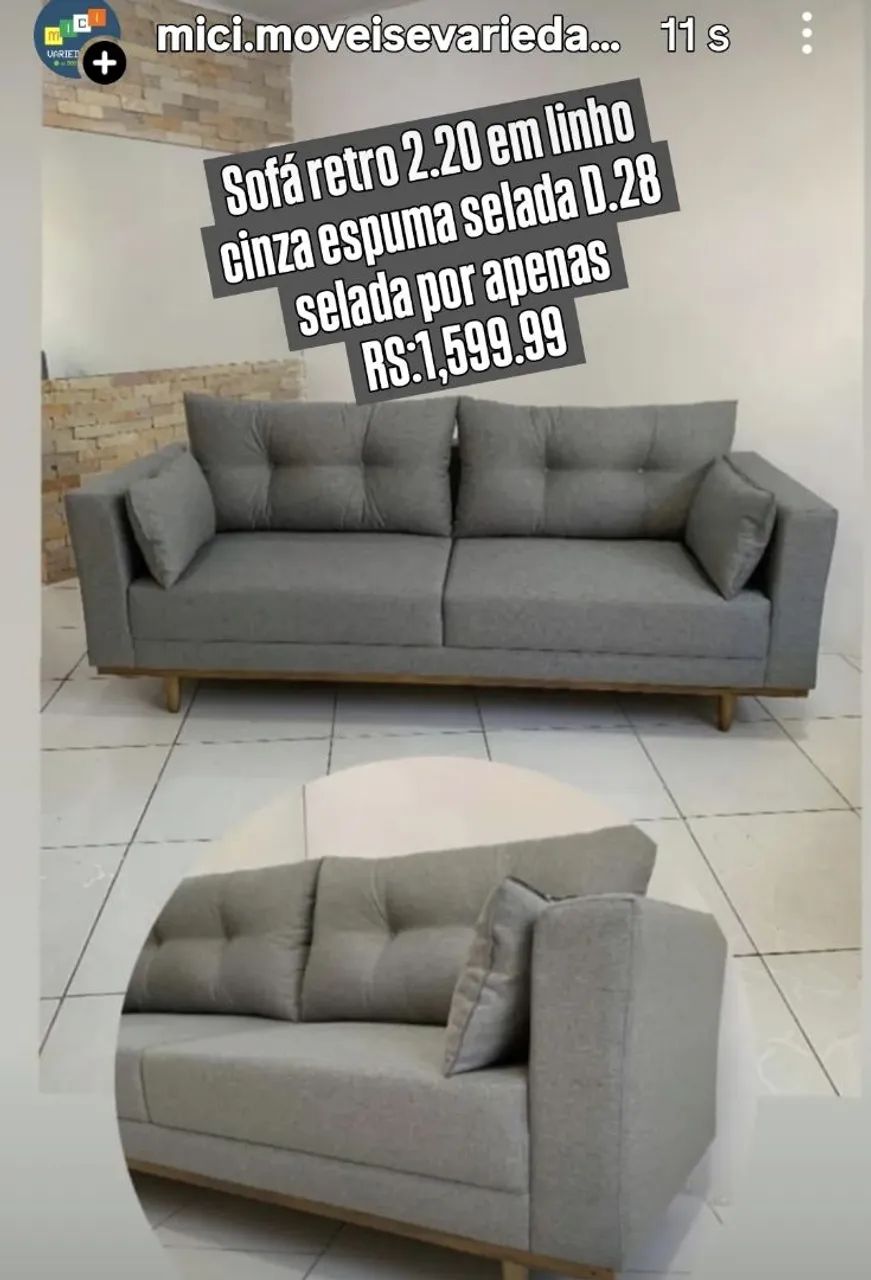 Estofado retro 2.20 espuma D.28 selada pro 