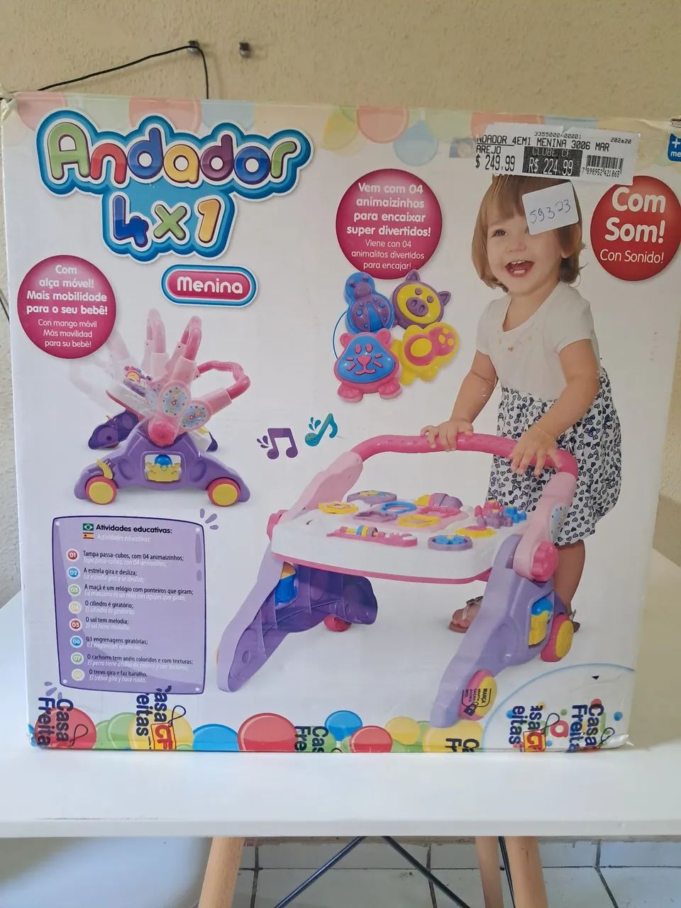 Andador Infantil 4 em 1