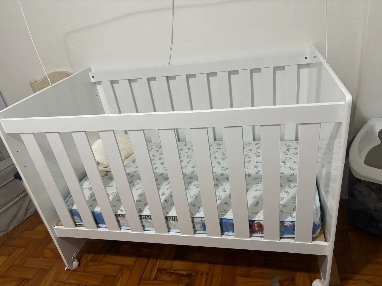Berço americano 3 em 1 branco  - Foto 2