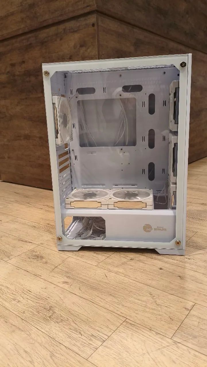 Gabinete Ninja branco com cooler e controladora  - Foto 2