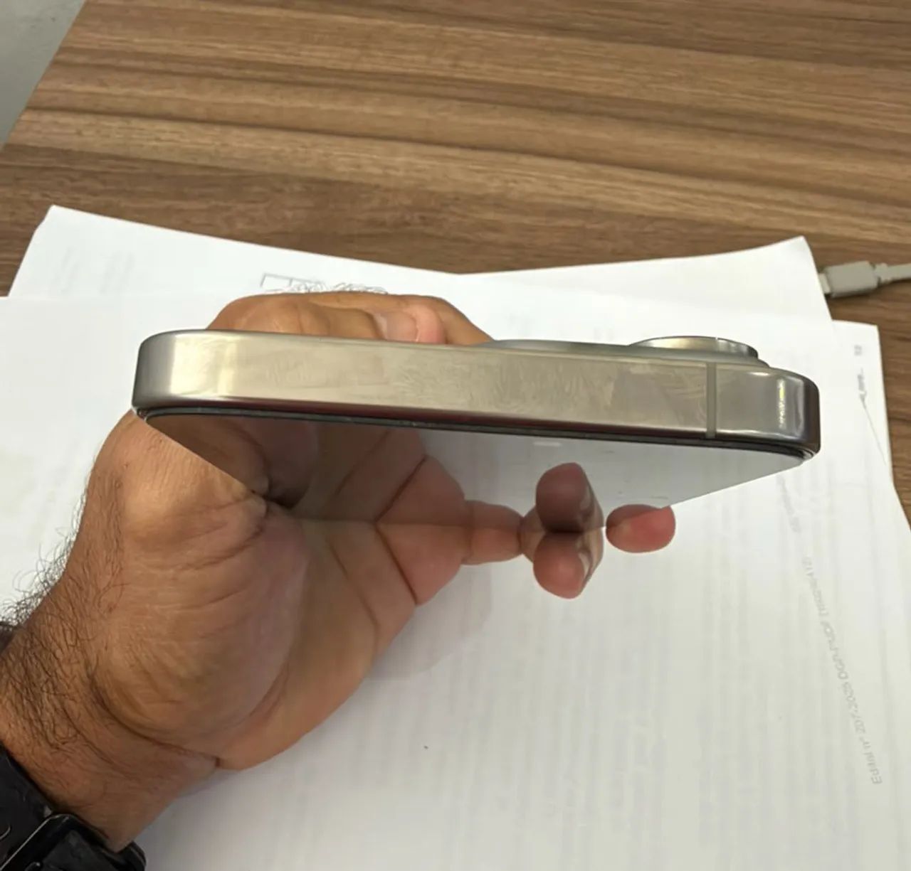iPhone 16 Pro Max 256GB Titânio Natural - Único dono, Impecável. - Foto 3