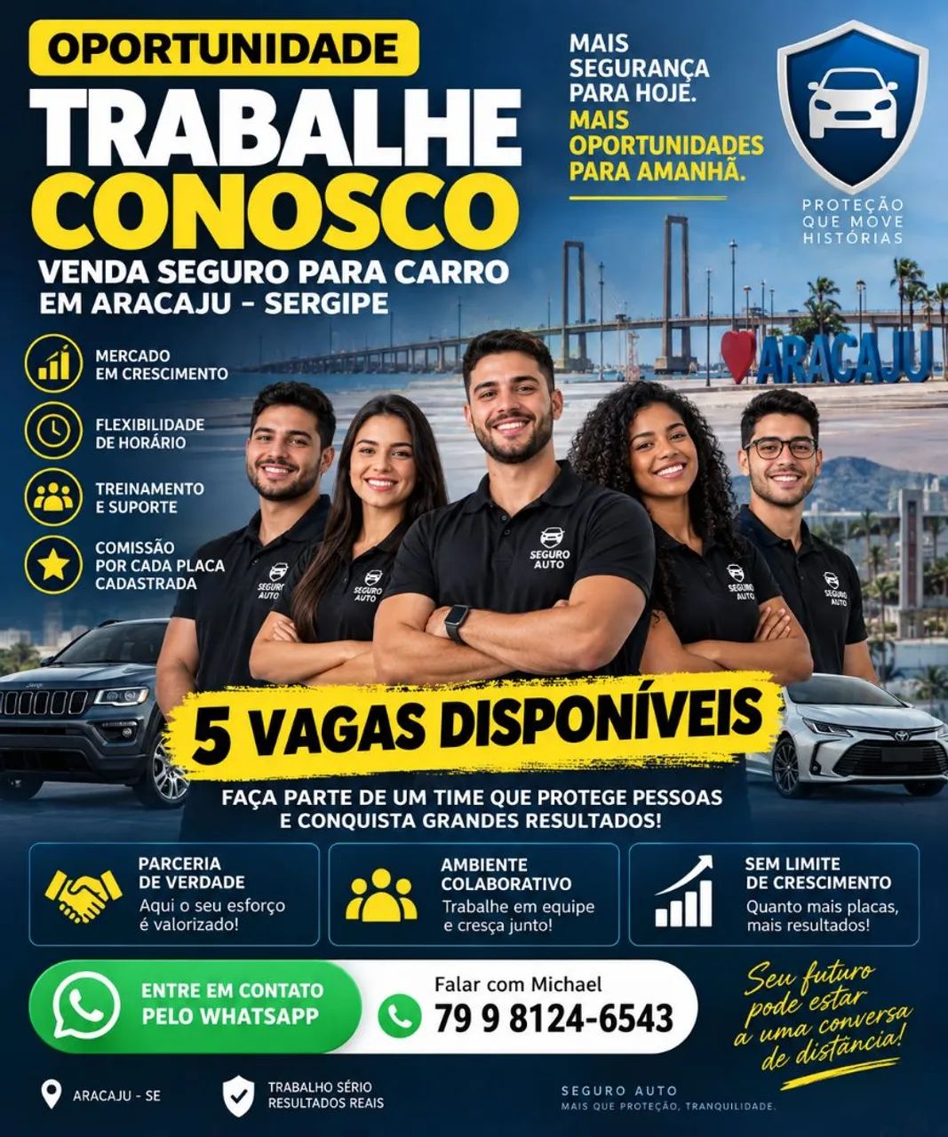 ? 5 VAGAS ? PARCERIA COMERCIAL | VENDA DE SEGURO 